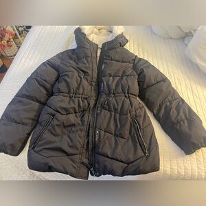 Kids Black Puffer Jacket size 10/12 girls